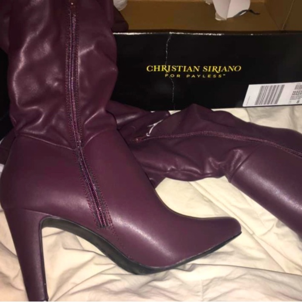 Brand new Christian Siriano heeled boots size 8